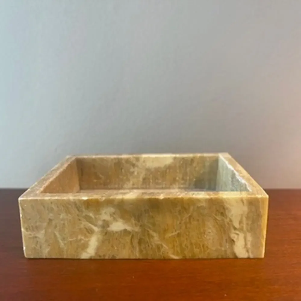 Marble Stone Rectangle Trinket Dish